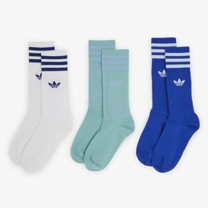 Adidas Originals Chaussettes X3 Crew Trefoil blanc/bleu/gris 39/42 femme