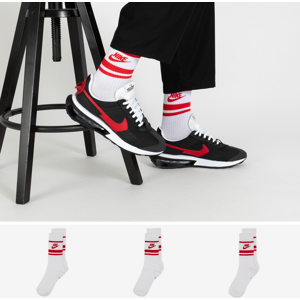 Nike Chaussettes X3 Crew Stripe blanc/rouge 35/38 femme