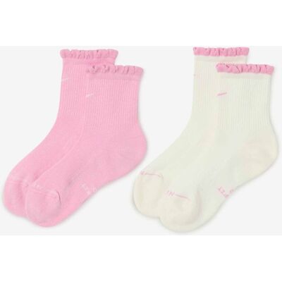 Nike Chaussettes X2 Mid Crew beige/rose 35/38 femme - Publicité Nike Chaussettes X2 Mid Crew beige/rose 35/38 femme - Publicité