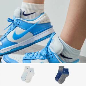 Nike Chaussettes X2 Tye Dye Ankle gris/bleu 39/42 homme