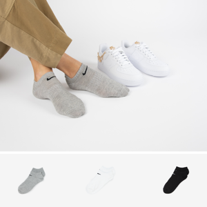 Nike Chaussettes X3 Invisible gris 43/46 unisex