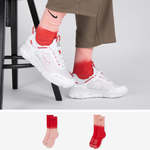 Nike Chaussettes X3 Crew Everyday Plus Tie Dy rose 43/46 homme