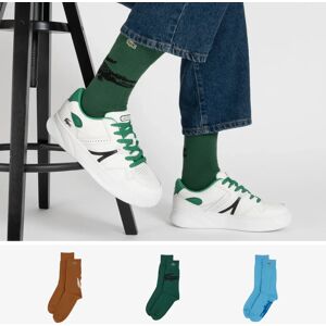 Lacoste Coffret Chaussettes X3 Crew Logo orange/bleu/vert 39/42 homme