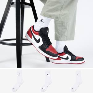 Jordan Chaussettes X3 Crew Jumpman blanc 35/38 homme