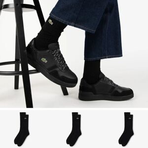 Lacoste Chaussettes X3 Crew Logo noir 36/40 homme