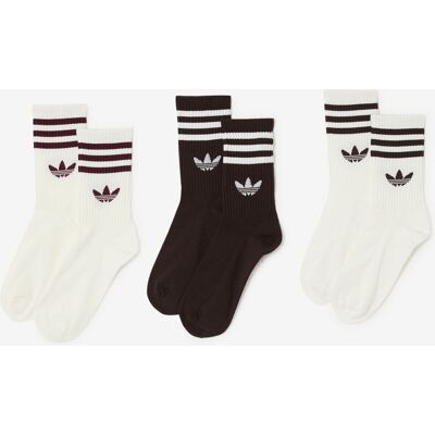 Adidas Originals Chaussettes X3 Crew 3 Stripes ecru/marron/bordeaux 43/45 homme - Publicité Adidas Originals Chaussettes X3 Crew 3 Stripes ecru/marron/bordeaux 43/45 homme - Publicité