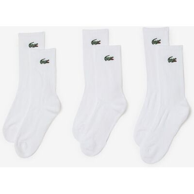Lacoste Chaussette X3 Crew Logo blanc 43/46 unisex - Publicité Lacoste Chaussette X3 Crew Logo blanc 43/46 unisex - Publicité