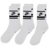 Nike Chaussettes X3 Crew Stripe blanc/noir 35/38 femme