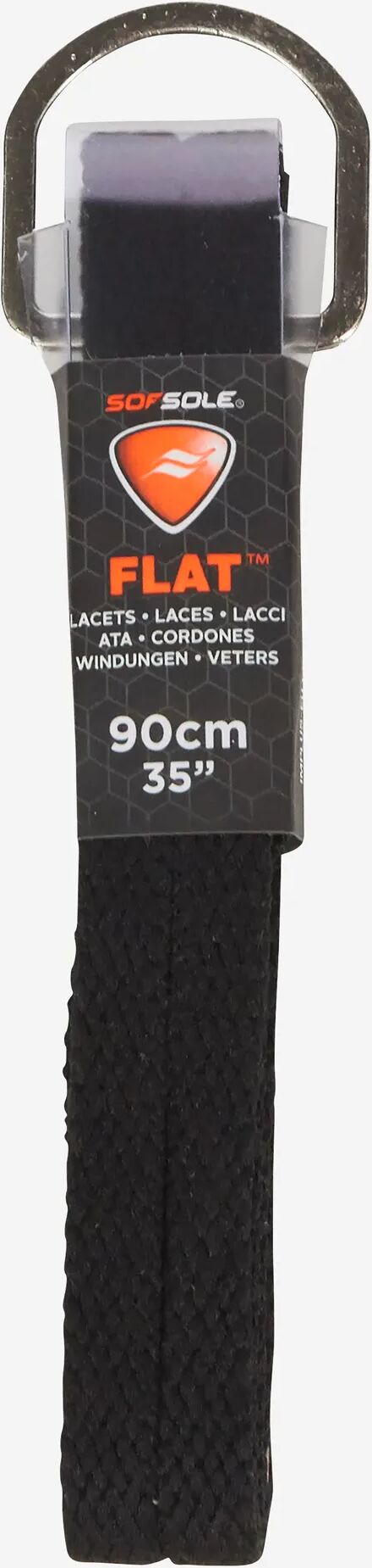 Sofsole Lacet Plat 90 Cm noir u unisex