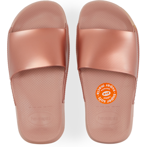 Havaianas Slide Classic Metallic roseor 3536 femme