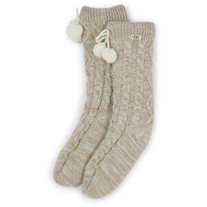 Ugg Chaussettes Pom Pom ecru tu femme