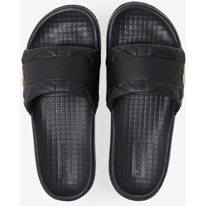 Lacoste Serve Slide Hybrid Monogram noir 46 homme - Publicité Lacoste Serve Slide Hybrid Monogram noir 46 homme - Publicité