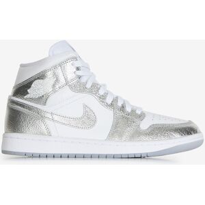 Nike Air jordan 1 mid crinkled chrome - Baskets - Publicité Nike Air jordan 1 mid crinkled chrome - Baskets - Publicité