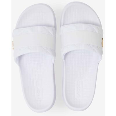 Lacoste Serve Slide Hybrid Monogram blanc 40,5 homme - Publicité Lacoste Serve Slide Hybrid Monogram blanc 40,5 homme - Publicité