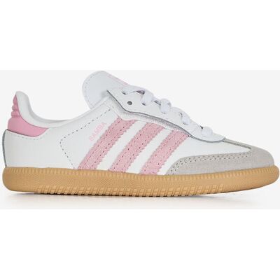 Adidas Originals Samba Og El - Bébé blanc/rose 24 unisexe - Publicité Adidas Originals Samba Og El - Bébé blanc/rose 24 unisexe - Publicité