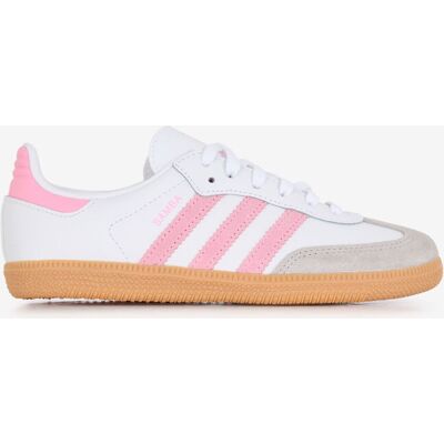 Adidas Originals Samba Og - Enfant blanc/rose 33 unisexe - Publicité Adidas Originals Samba Og - Enfant blanc/rose 33 unisexe - Publicité