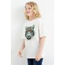 C&A Tigre-T-shirt, Blanc, Taille: 11A