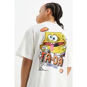 C&A Bob l’éponge-T-shirt, Blanc, Taille: 10A