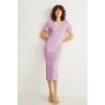 C&A Robe moulante, Violet, Taille: L