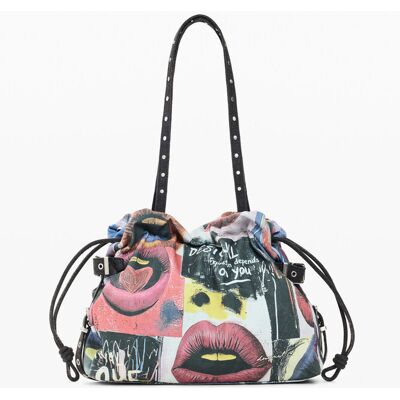 Desigual Sac shopper imprimé BLUE U female - Publicité Desigual Sac shopper imprimé BLUE U female - Publicité
