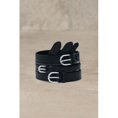 Desigual Ceinture triple ceinturon cuir studio BLACK 90 female - Publicité Desigual Ceinture triple ceinturon cuir studio BLACK 90 female - Publicité