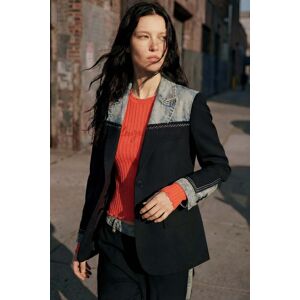 Desigual Blazer bimatière BLACK XS female - Publicité Desigual Blazer bimatière BLACK XS female - Publicité