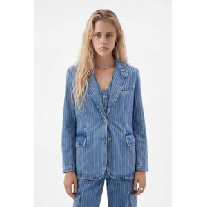 Desigual Blazer denim à rayures BLUE S female - Publicité Desigual Blazer denim à rayures BLUE S female - Publicité