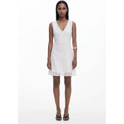Desigual Robe en dentelle sans manches WHITE XL female - Publicité Desigual Robe en dentelle sans manches WHITE XL female - Publicité