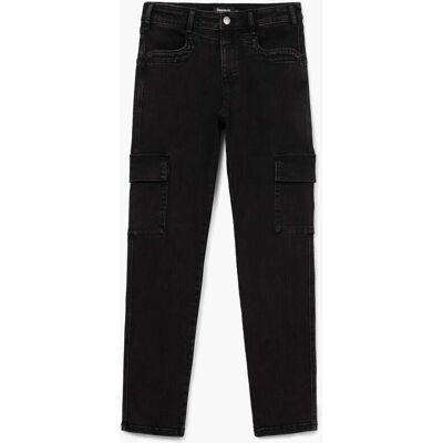 Desigual Jeans cargo droits BLACK 34 female - Publicité Desigual Jeans cargo droits BLACK 34 female - Publicité