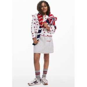 Desigual Jupe courte rayée WHITE 7/8 female - Publicité Desigual Jupe courte rayée WHITE 7/8 female - Publicité