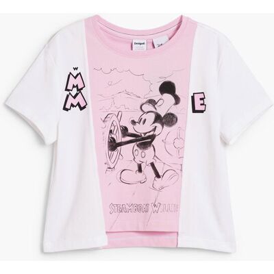 Desigual T-shirt bicolore Minnie Mouse™ WHITE 3/4 female - Publicité Desigual T-shirt bicolore Minnie Mouse™ WHITE 3/4 female - Publicité