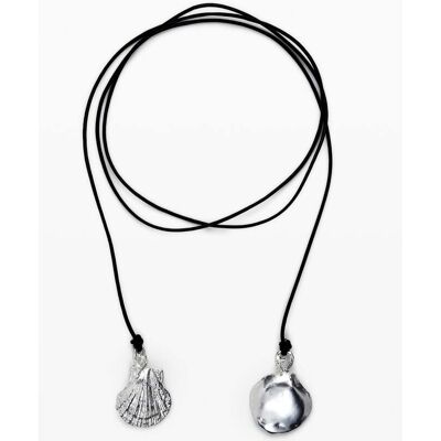 Desigual Pendentif multiposition plaqué argent avec cordon en cuir Zalio BLACK U female - Publicité Desigual Pendentif multiposition plaqué argent avec cordon en cuir Zalio BLACK U female - Publicité