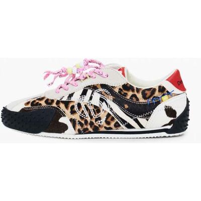 Desigual Baskets patchwork imprimé animal BLACK 41 female - Publicité Desigual Baskets patchwork imprimé animal BLACK 41 female - Publicité