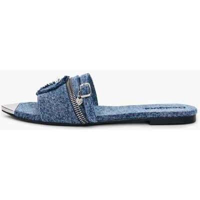 Desigual Sandale plate denim BLUE 36 female - Publicité Desigual Sandale plate denim BLUE 36 female - Publicité