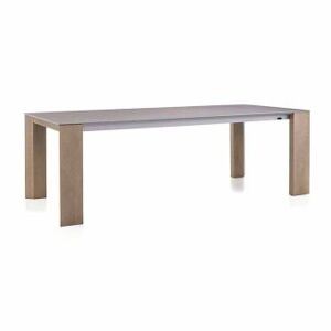 Viadurini Living Table extensible jusqu'Ã  300 cm en cÃ©ramique et pieds en bois - Ipanemo