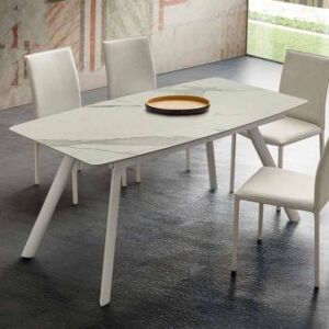 Viadurini Living Table de cuisine extensible jusqu'Ã  210 cm en Laminam Made in Italy - Giocondo