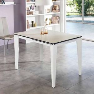 Viadurini Living Table Ã  manger extensible verre-cÃ©ramique, 120/170xP.80 cm, Bino
