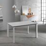 Viadurini Living Table extensible moderne jusqu'Ã  220 cm en cÃ©ramique blanche, plan Nosate