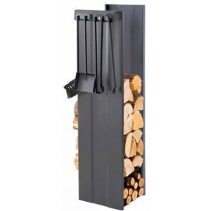 Viadurini Fire Design Porte-bois design avec 4 outils intÃ©rieurs Made in Italy - Janet