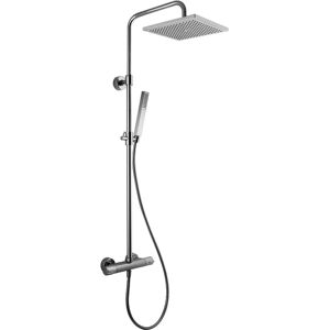 Colonne de douche Fima Carlo Frattini Wellness Serie avec mitigeur thermostatique, pomme de douche et douchette en ABS