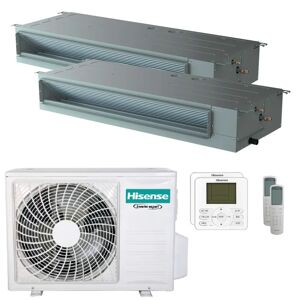 Hisense Ducted Air Conditioner ADT dual split 18000+18000 BTU inverter A++ unite exterieure 7 kW