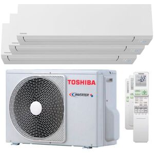 Toshiba Climatiseur split d&#39;essai Toshiba SHORAI Edge 5000 + 5000 + 7000 BTU onduleur A + unité extérieure wifi 5,2 kW - Publicité