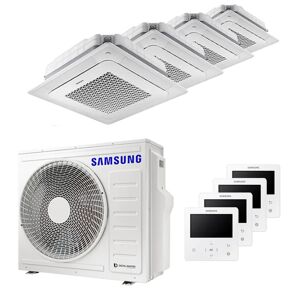 Samsung Climatiseur Windfree 4 voies split carré 9000 + 9000 + 12000 + 12000 BTU inverter A++ unité extérieure 8,0 kW - Publicité