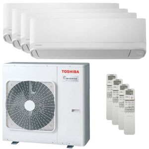 Toshiba NEW SEIYA climatiseur split carré 9000 + 9000 + 12000 + 12000 BTU inverter A + unité extérieure 8,0 kW - Publicité