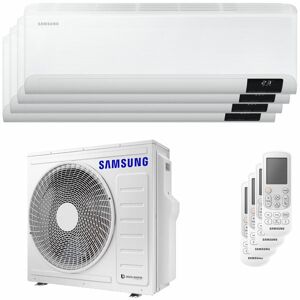 Samsung Climatiseur quad split Samsung Cebu Wi-Fi 9000 + 9000 + 9000 + 9000 BTU onduleur A ++ unité extérieure wifi 8,0 kW - Publicité