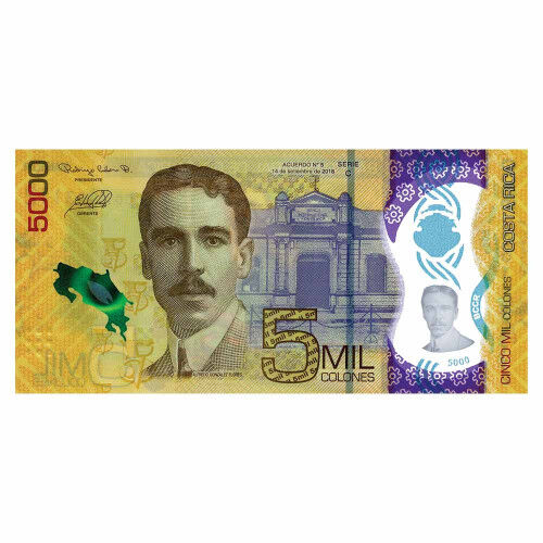 Tresor du patrimoine 5000 Colones Costa Rica - Alfredo González Flores (1877-1962)