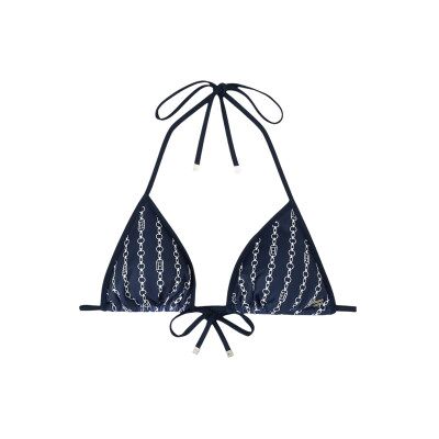 Tommy Hilfiger pour femme. UW0UW05314 Haut de bikini triangle marine (S), Beachwear, Durable, Nylon recyclé - Publicité Tommy Hilfiger pour femme. UW0UW05314 Haut de bikini triangle marine (S), Beachwear, Durable, Nylon recyclé - Publicité