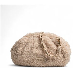 Ermanno Firenze pour femme. 12402036 Pochette en peau de mouton beige (OSFA), Casuel, Polyester, Polyuréthane - Publicité Ermanno Firenze pour femme. 12402036 Pochette en peau de mouton beige (OSFA), Casuel, Polyester, Polyuréthane - Publicité