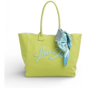 Liu Jo pour femme. AA6200 T546A Sac shopping logo vert (OSFA), Casuel, Tissu - Publicité Liu Jo pour femme. AA6200 T546A Sac shopping logo vert (OSFA), Casuel, Tissu - Publicité
