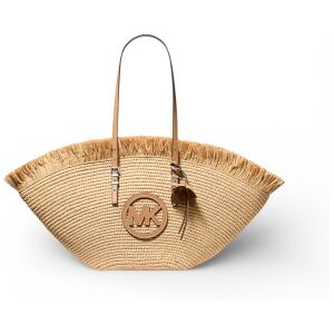 Michael Kors pour femme. 30S6S9FT9Y Grand sac fourre-tout Isa beige tissé à la main (OSFA), Casuel, Polyuréthane - Publicité Michael Kors pour femme. 30S6S9FT9Y Grand sac fourre-tout Isa beige tissé à la main (OSFA), Casuel, Polyuréthane - Publicité